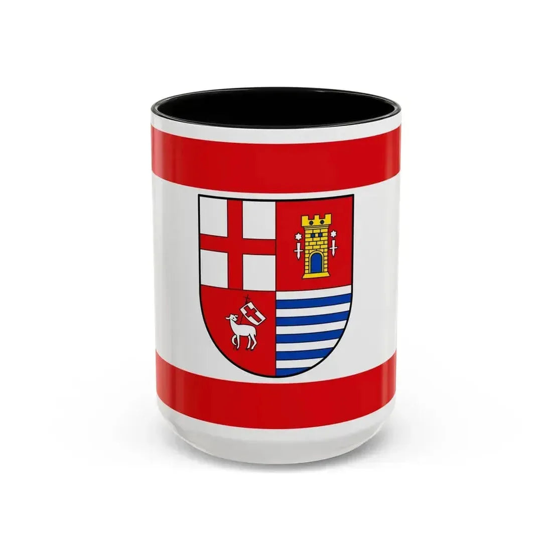 Flag of Bitburg Pruem Germany - Accent Coffee Mug 15oz Black - Go Mug Yourself
