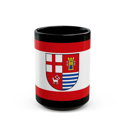 Flag of Bitburg Pruem Germany - Black Coffee Mug-15oz-Go Mug Yourself