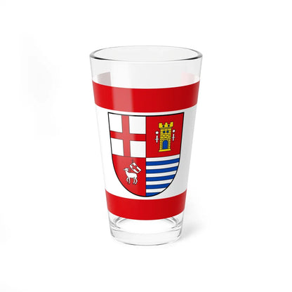 Flag of Bitburg Pruem Germany - Pint Glass 16oz-16oz-Go Mug Yourself