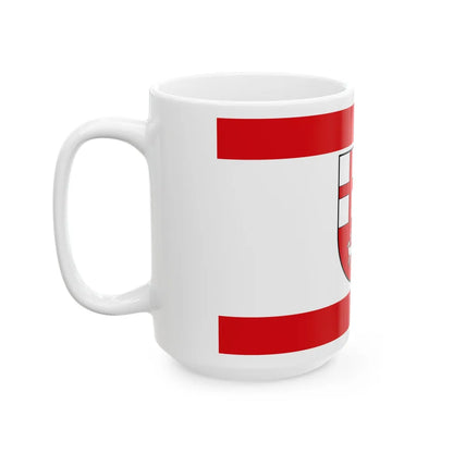 Flag of Bitburg Pruem Germany - White Coffee Mug-Go Mug Yourself