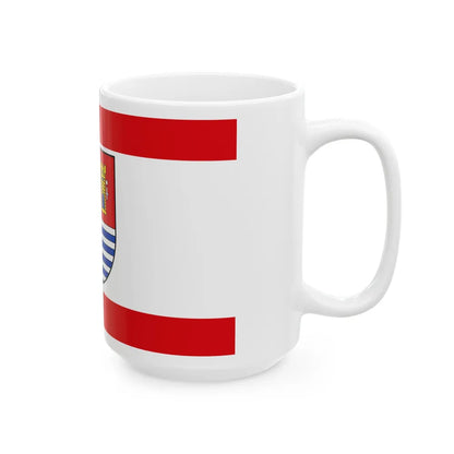 Flag of Bitburg Pruem Germany - White Coffee Mug-Go Mug Yourself