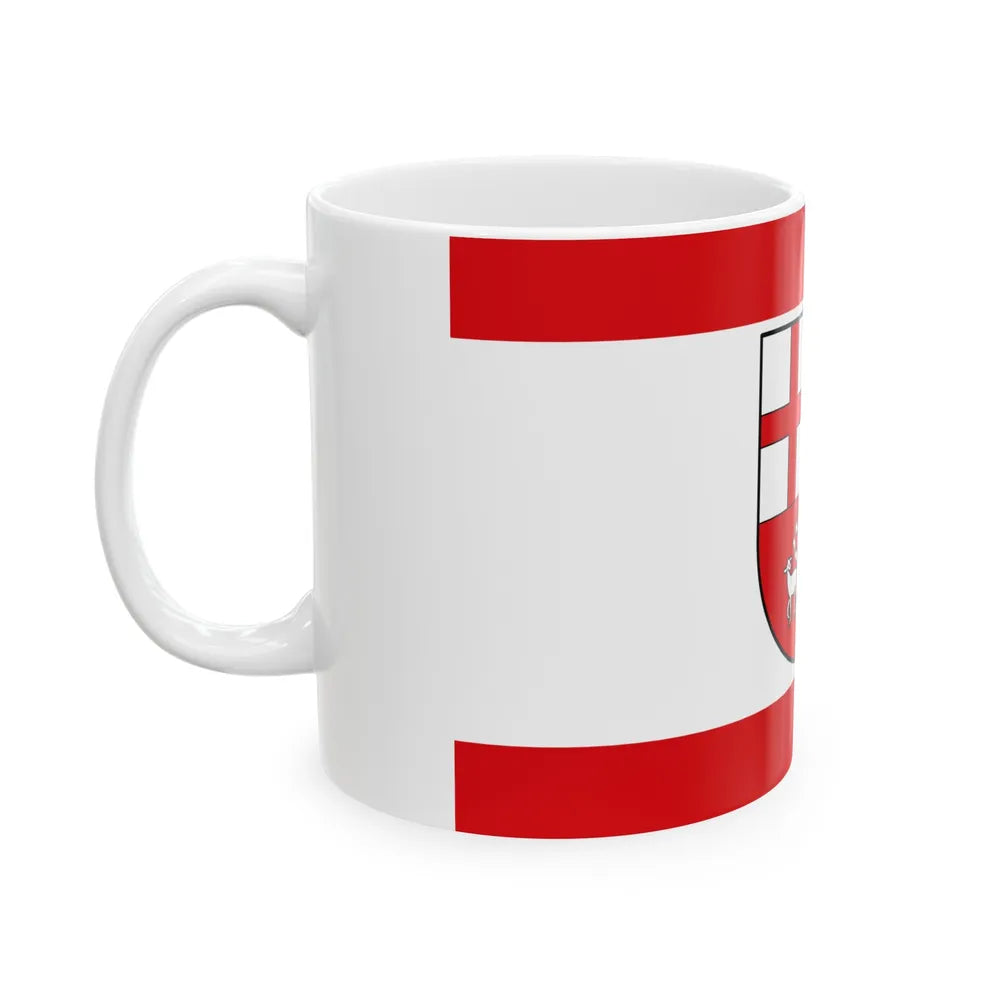 Flag of Bitburg Pruem Germany - White Coffee Mug-Go Mug Yourself