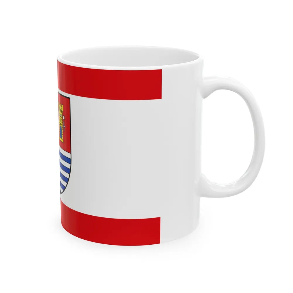 Flag of Bitburg Pruem Germany - White Coffee Mug-Go Mug Yourself