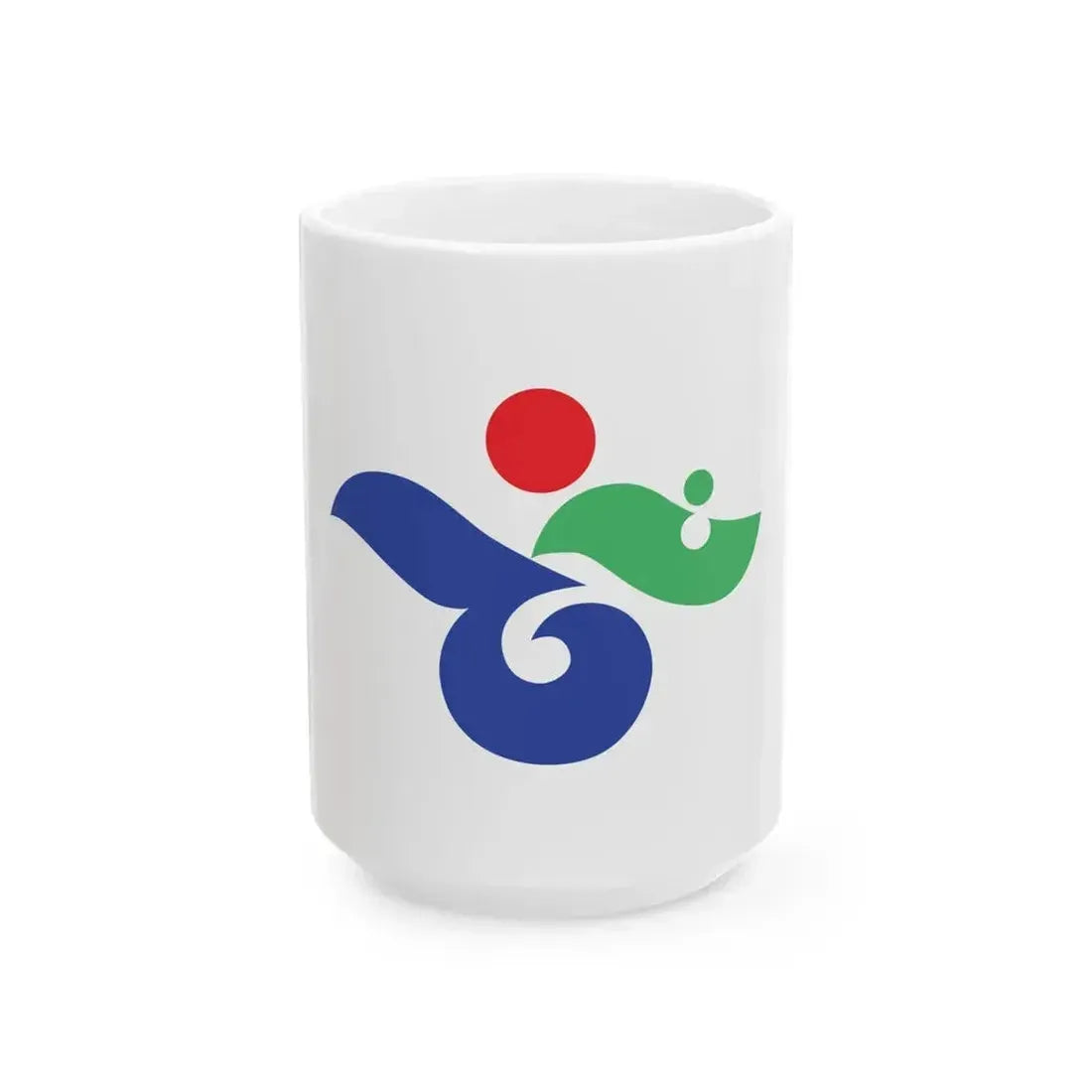 Flag of Bizen Okayama (Japan) White Coffee Mug 15oz - Go Mug Yourself