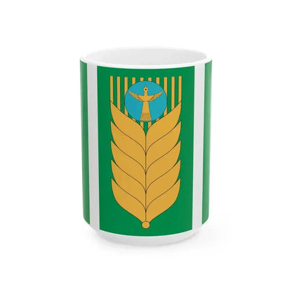 Flag of Blagovarsky rayon (Russia) White Coffee Mug 15oz - Go Mug Yourself