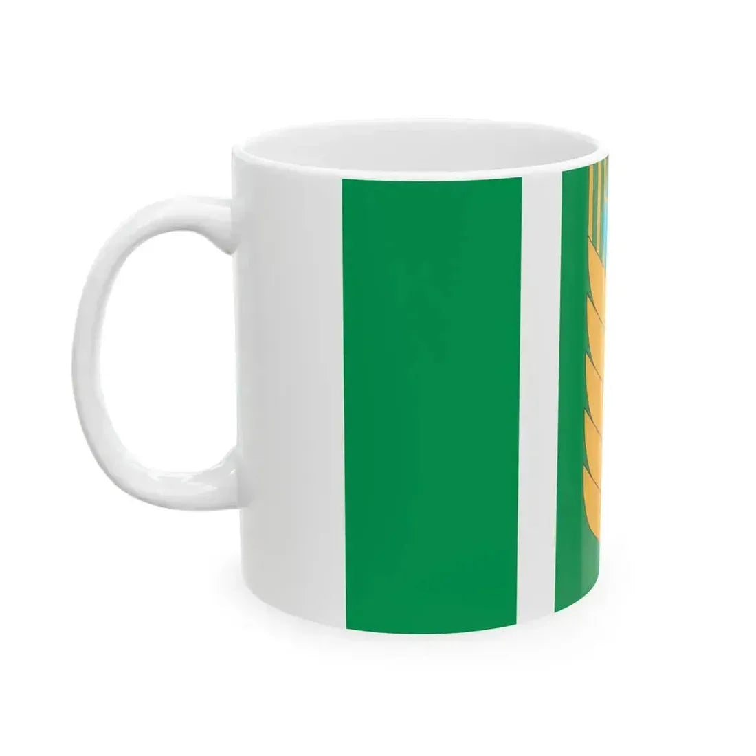 Flag of Blagovarsky rayon (Russia) White Coffee Mug - Go Mug Yourself