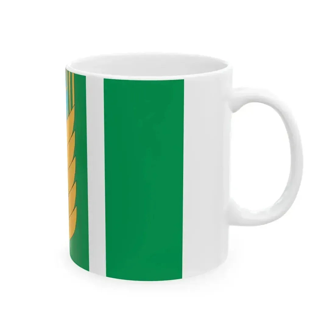 Flag of Blagovarsky rayon (Russia) White Coffee Mug - Go Mug Yourself