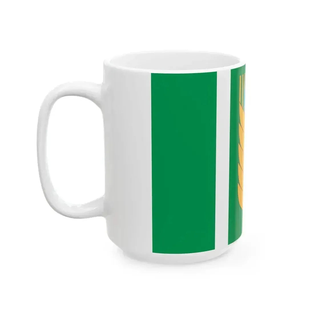 Flag of Blagovarsky rayon (Russia) White Coffee Mug - Go Mug Yourself