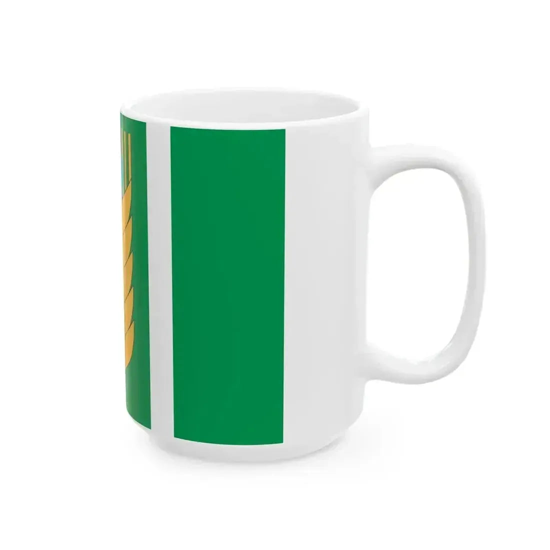 Flag of Blagovarsky rayon (Russia) White Coffee Mug - Go Mug Yourself