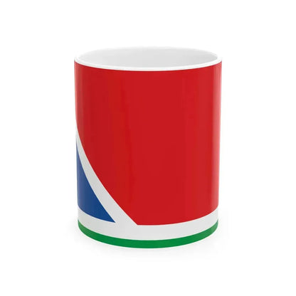 Flag of Blagoveshchensk (Russia) White Coffee Mug 11oz - Go Mug Yourself