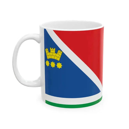 Flag of Blagoveshchensk (Russia) White Coffee Mug - Go Mug Yourself