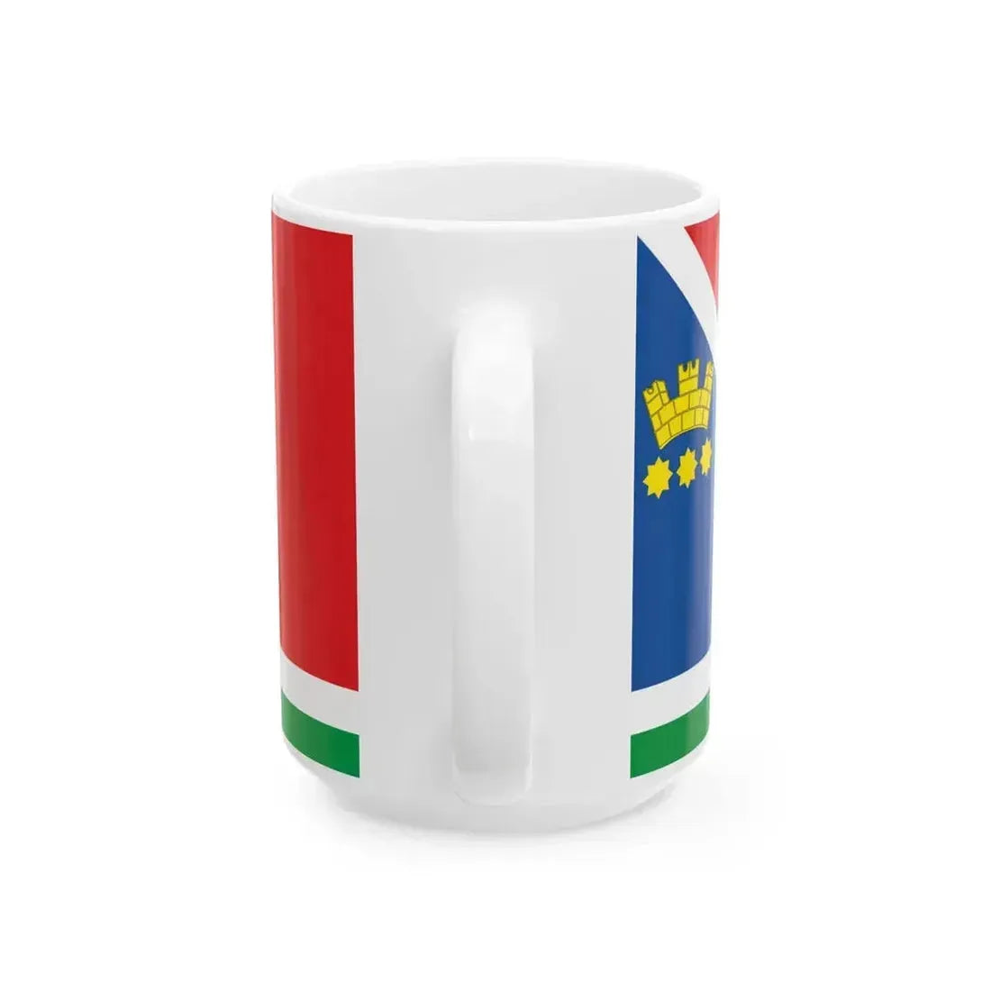 Flag of Blagoveshchensk (Russia) White Coffee Mug - Go Mug Yourself