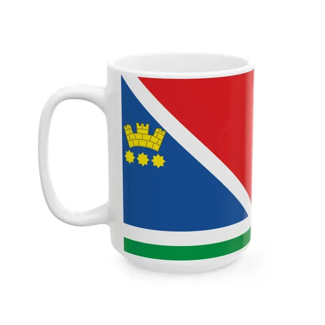 Flag of Blagoveshchensk (Russia) White Coffee Mug - Go Mug Yourself