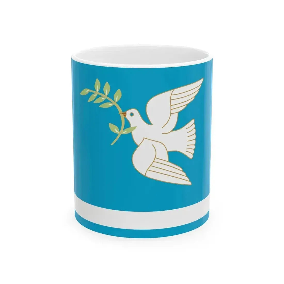 Flag of Blagoveshchensky rayon (Russia) White Coffee Mug 11oz - Go Mug Yourself