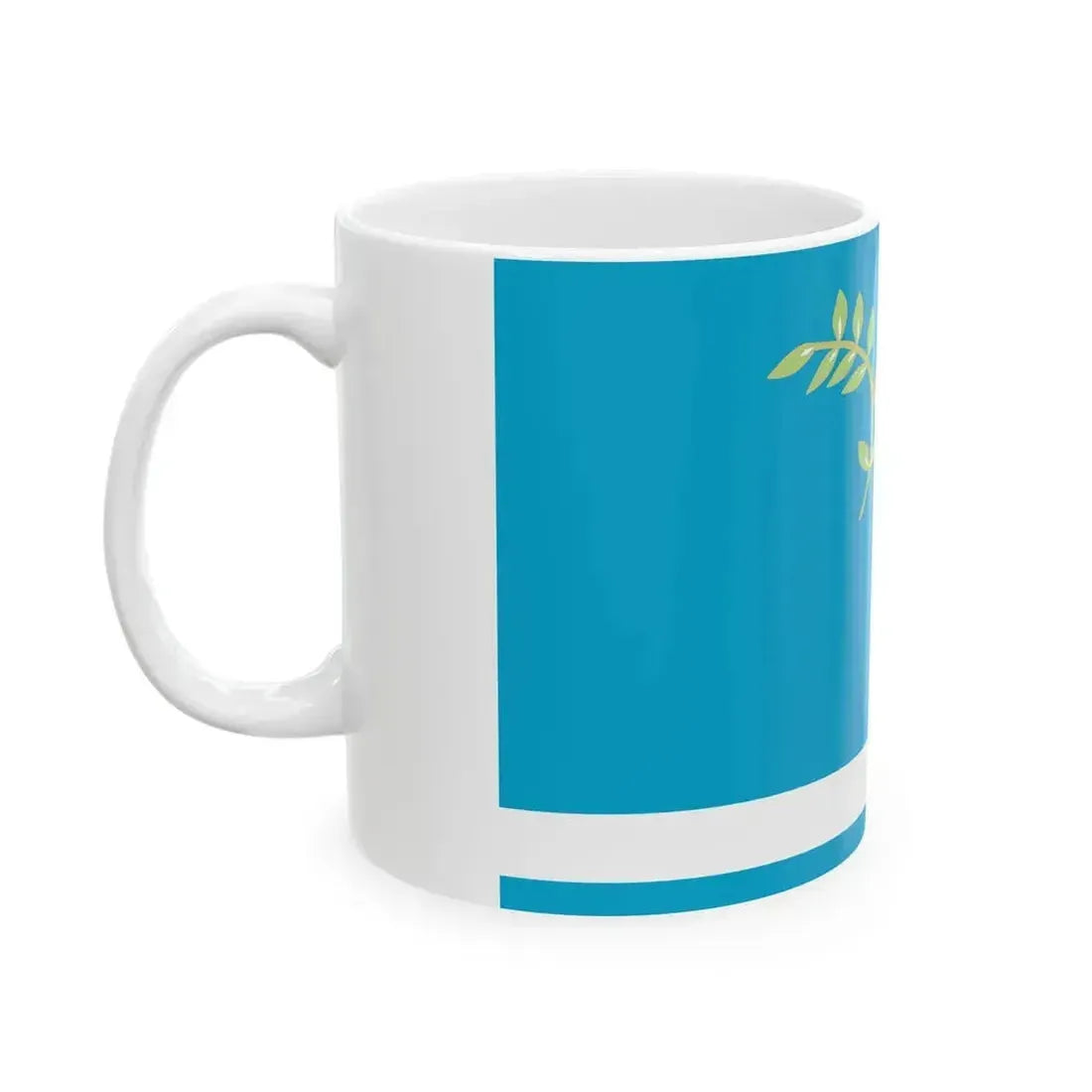 Flag of Blagoveshchensky rayon (Russia) White Coffee Mug - Go Mug Yourself