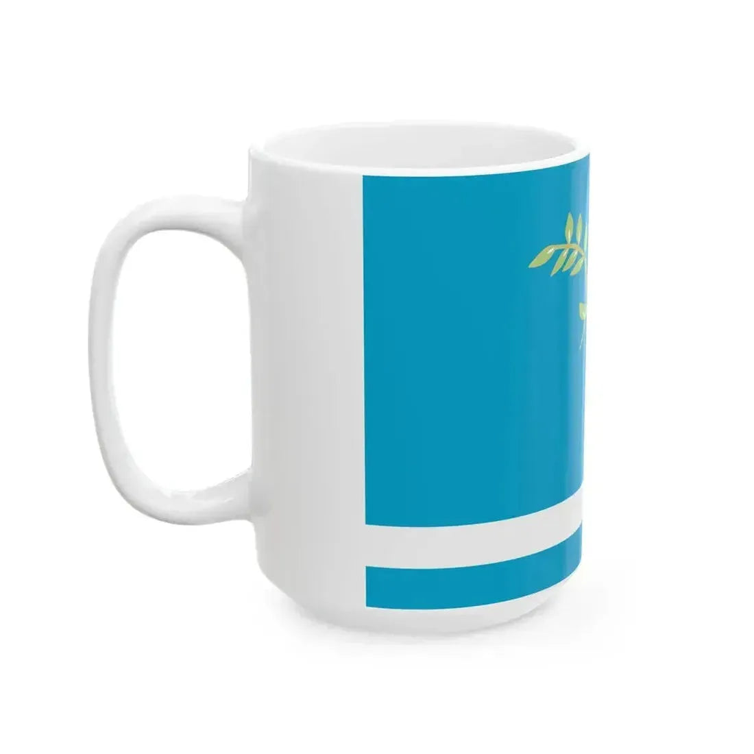 Flag of Blagoveshchensky rayon (Russia) White Coffee Mug - Go Mug Yourself