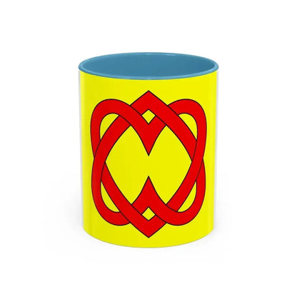 Flag of Blonay Switzerland - Accent Coffee Mug 11oz Light Blue - Go Mug Yourself