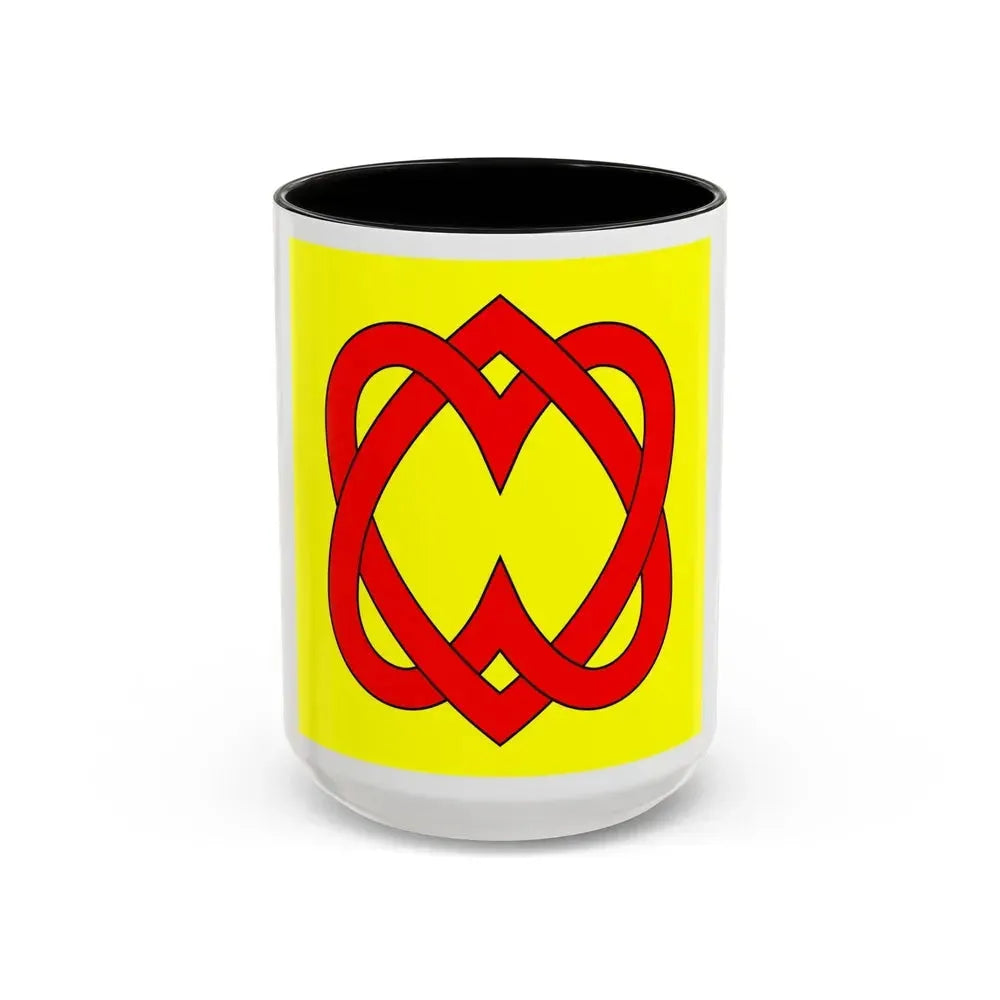 Flag of Blonay Switzerland - Accent Coffee Mug 15oz Black - Go Mug Yourself