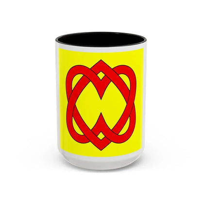 Flag of Blonay Switzerland - Accent Coffee Mug 15oz Black - Go Mug Yourself
