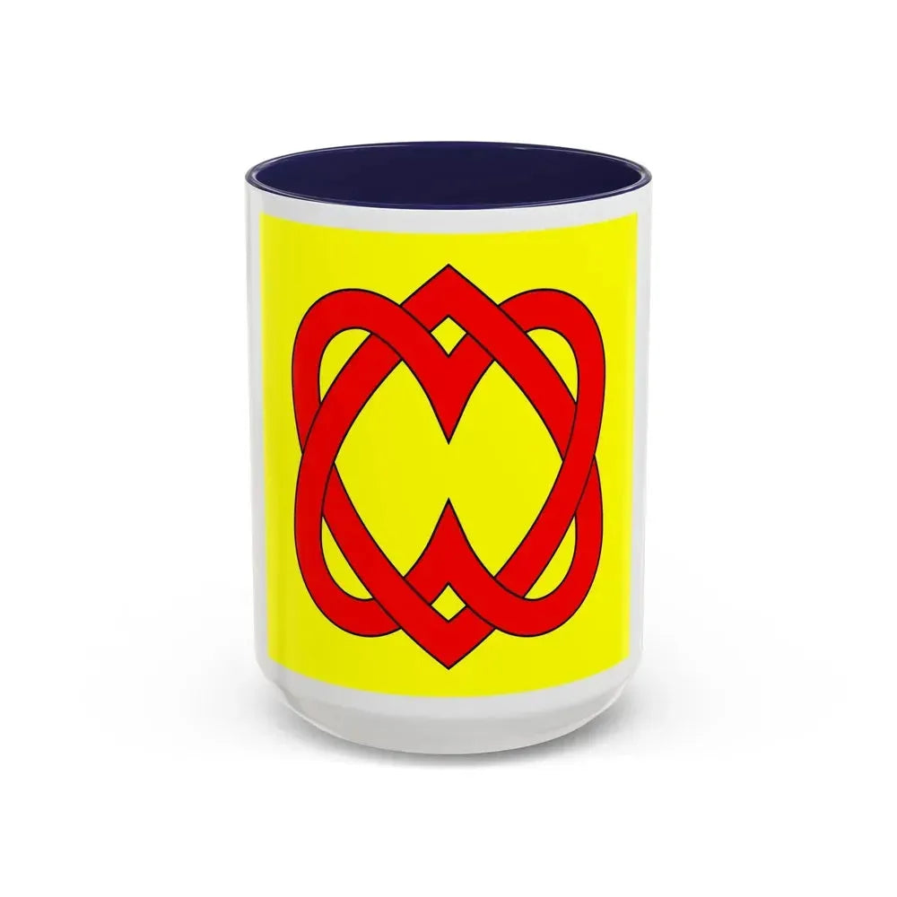Flag of Blonay Switzerland - Accent Coffee Mug 15oz Navy - Go Mug Yourself