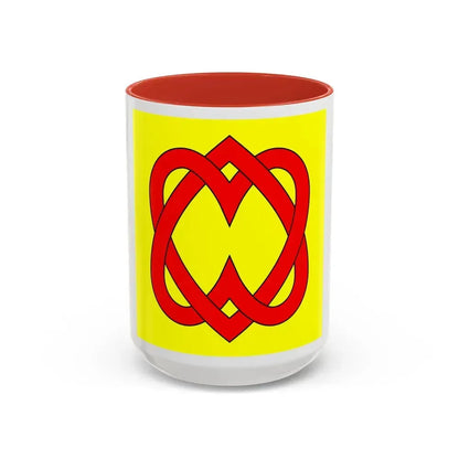Flag of Blonay Switzerland - Accent Coffee Mug 15oz Red - Go Mug Yourself
