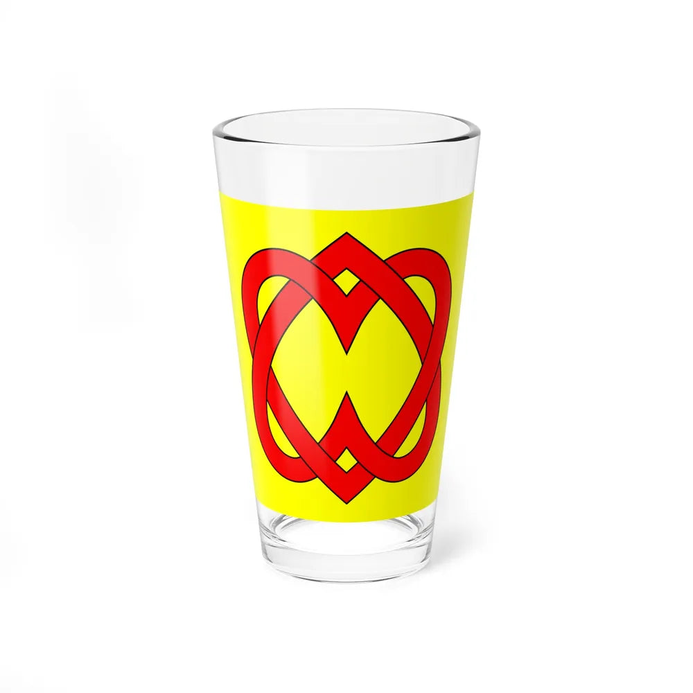 Flag of Blonay Switzerland - Pint Glass 16oz-16oz-Go Mug Yourself