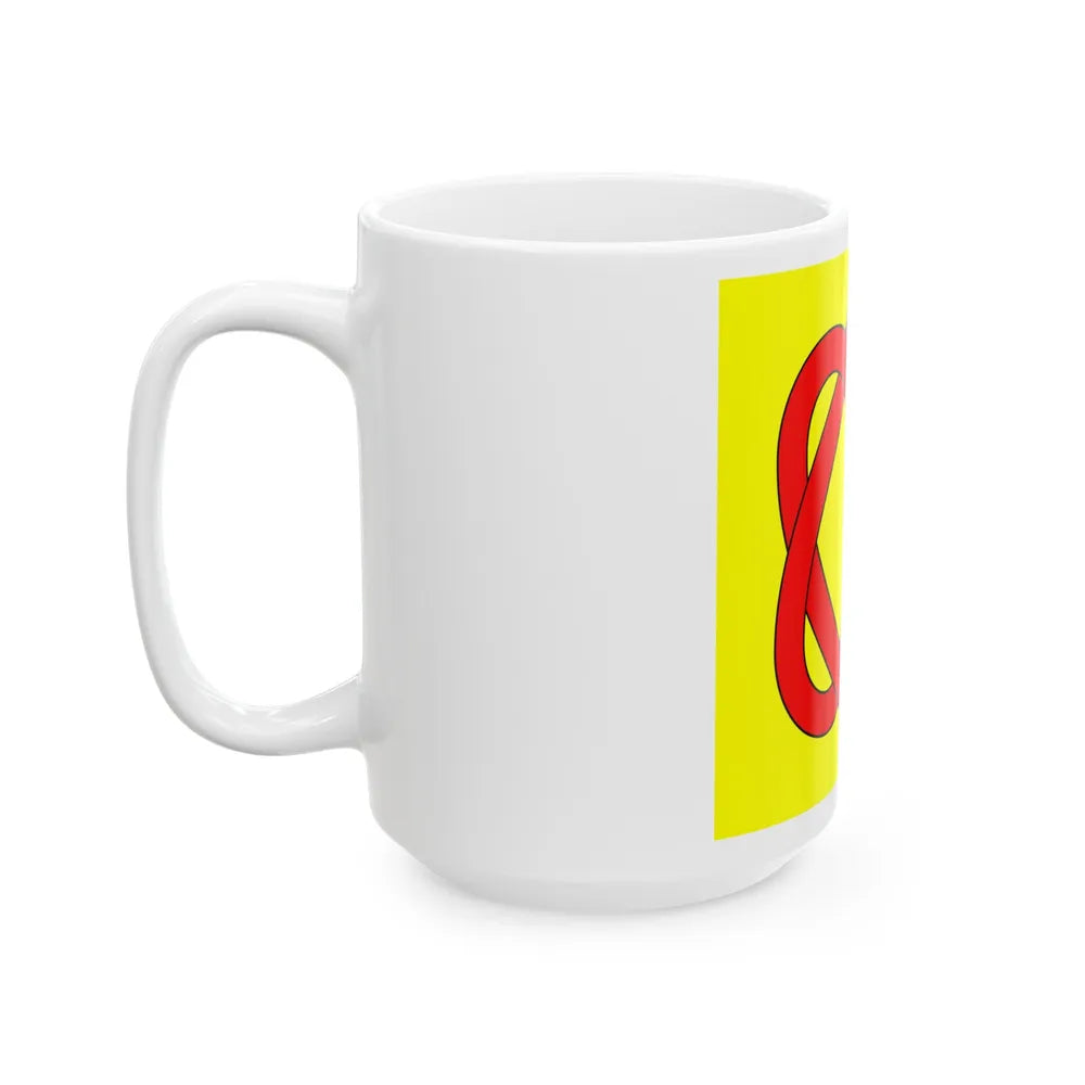 Flag of Blonay Switzerland - White Coffee Mug-Go Mug Yourself