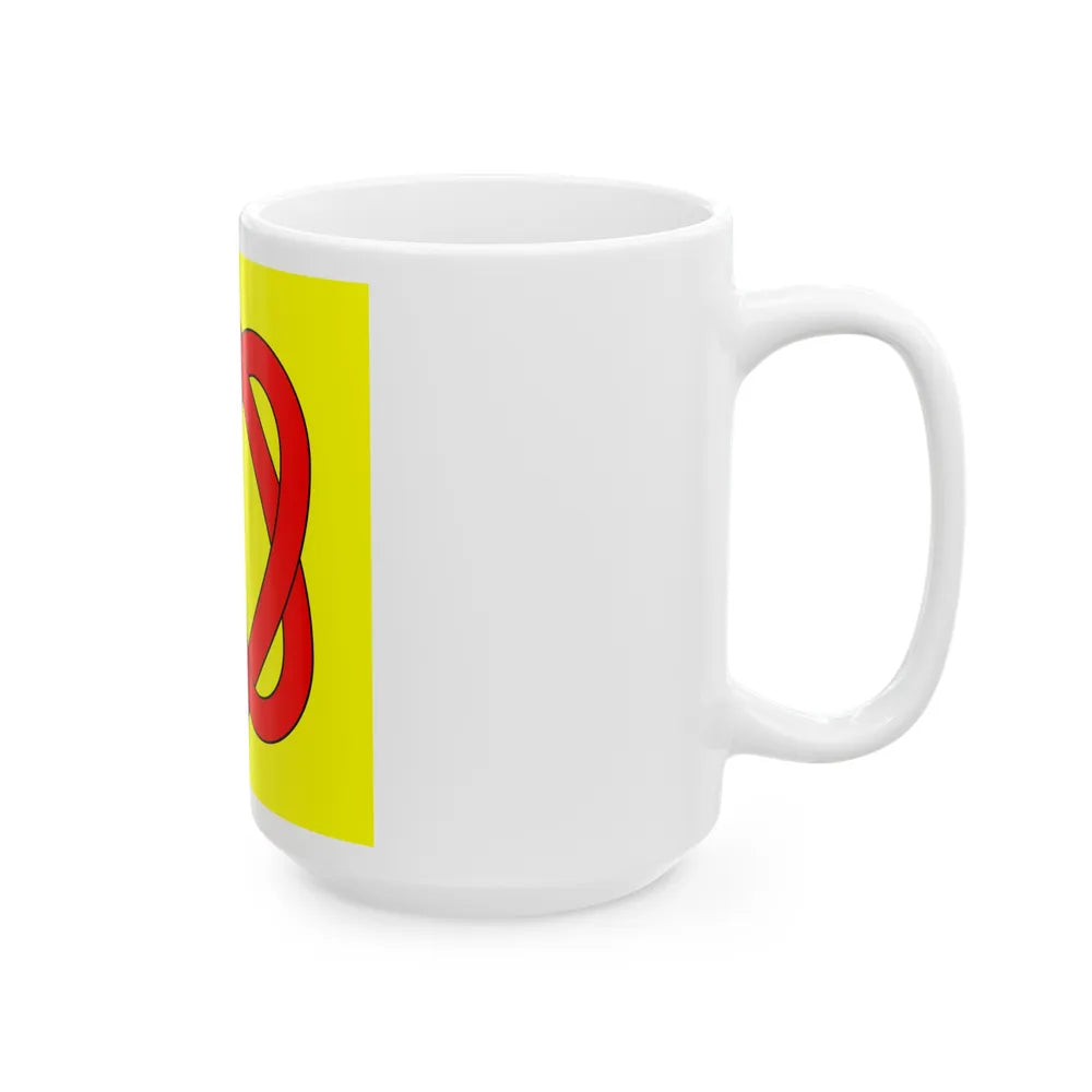 Flag of Blonay Switzerland - White Coffee Mug-Go Mug Yourself