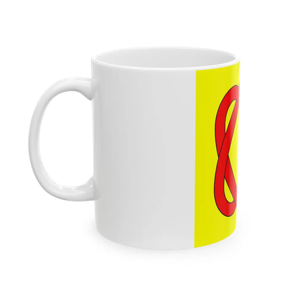 Flag of Blonay Switzerland - White Coffee Mug-Go Mug Yourself