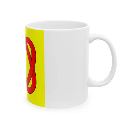 Flag of Blonay Switzerland - White Coffee Mug-Go Mug Yourself