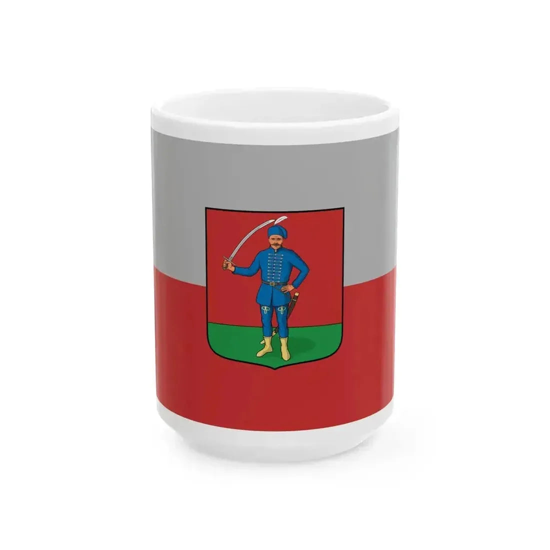 Flag of Bo (Hungary) White Coffee Mug 15oz - Go Mug Yourself