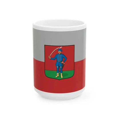 Flag of Bo (Hungary) White Coffee Mug 15oz - Go Mug Yourself
