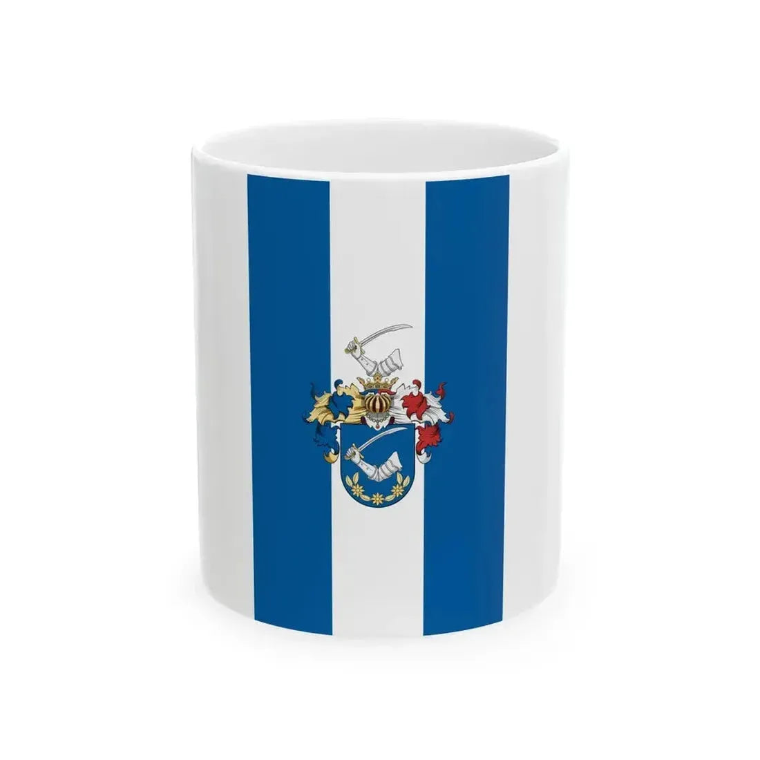 Flag of Boba (Hungary) White Coffee Mug 11oz - Go Mug Yourself
