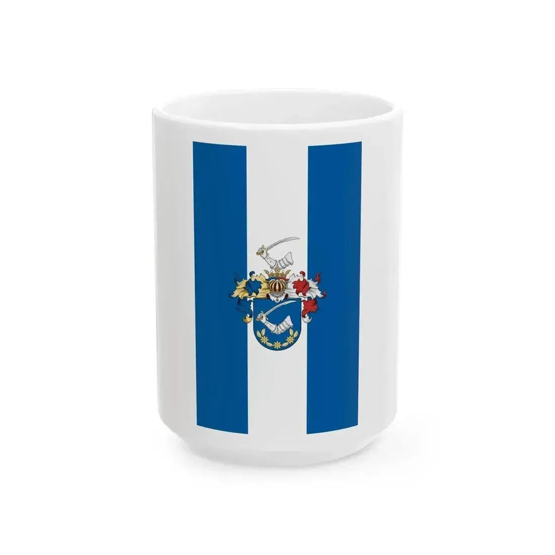 Flag of Boba (Hungary) White Coffee Mug 15oz - Go Mug Yourself