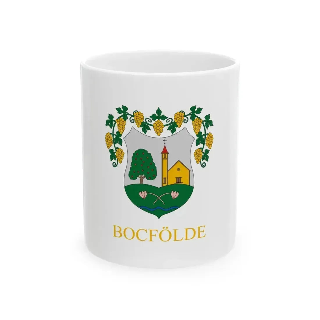 Flag of Bocfolde (Hungary) White Coffee Mug 11oz - Go Mug Yourself