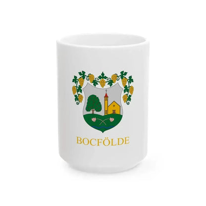 Flag of Bocfolde (Hungary) White Coffee Mug 15oz - Go Mug Yourself