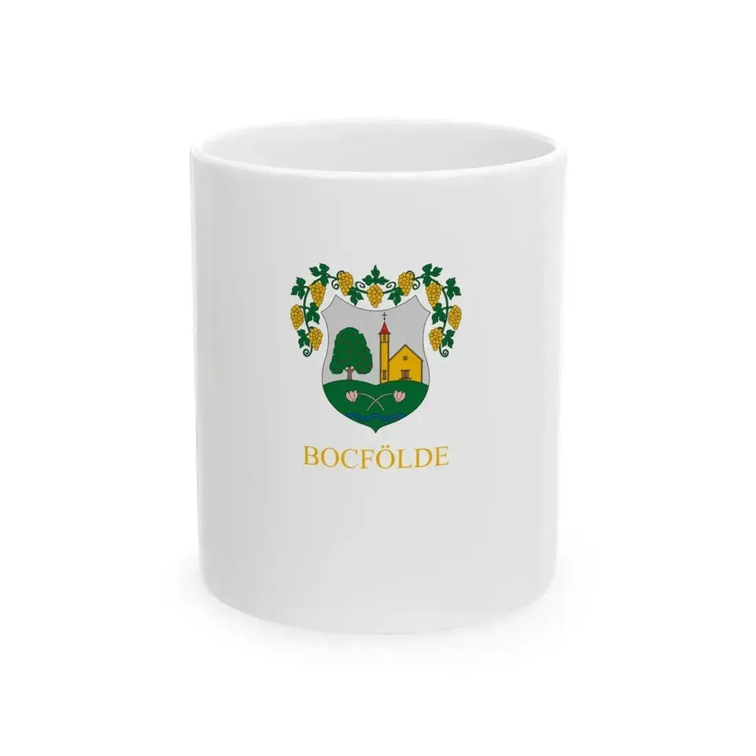 Flag of Bocfolde vertical (Hungary) White Coffee Mug 11oz - Go Mug Yourself