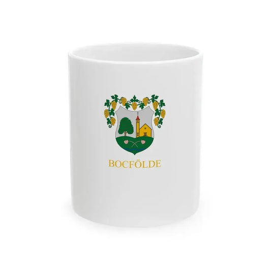 Flag of Bocfolde vertical (Hungary) White Coffee Mug 11oz - Go Mug Yourself