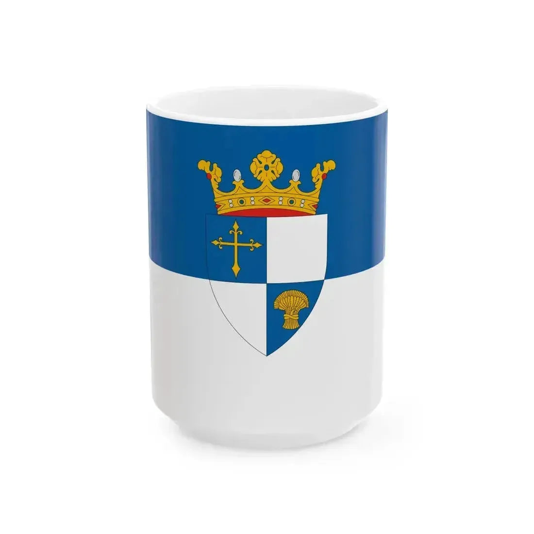 Flag of Bocsa (Hungary) White Coffee Mug 15oz - Go Mug Yourself