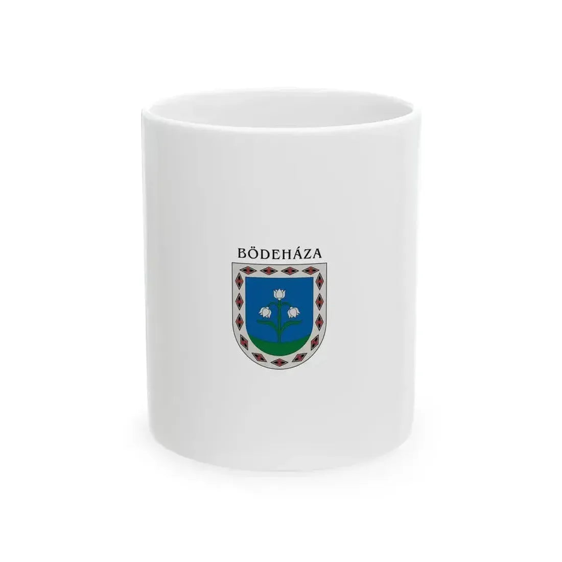 Flag of Bodehaza vertical (Hungary) White Coffee Mug 11oz - Go Mug Yourself