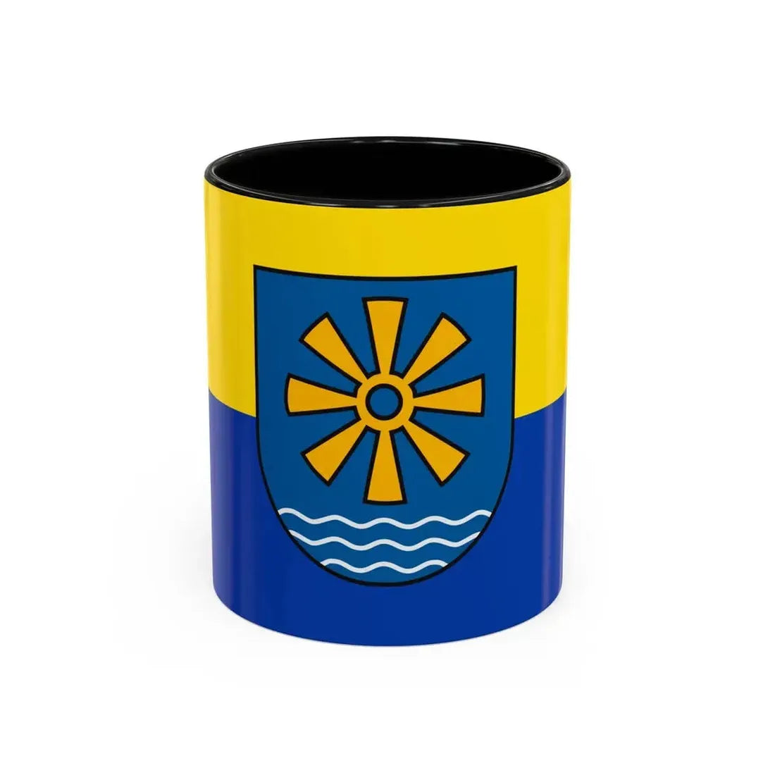 Flag of Bodenseekreis 2 Germany - Accent Coffee Mug 11oz Black - Go Mug Yourself