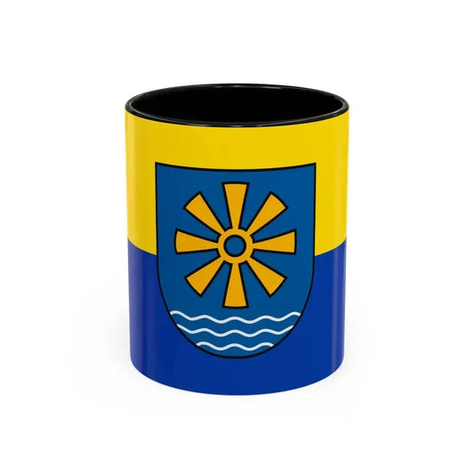 Flag of Bodenseekreis 2 Germany - Accent Coffee Mug 11oz Black - Go Mug Yourself
