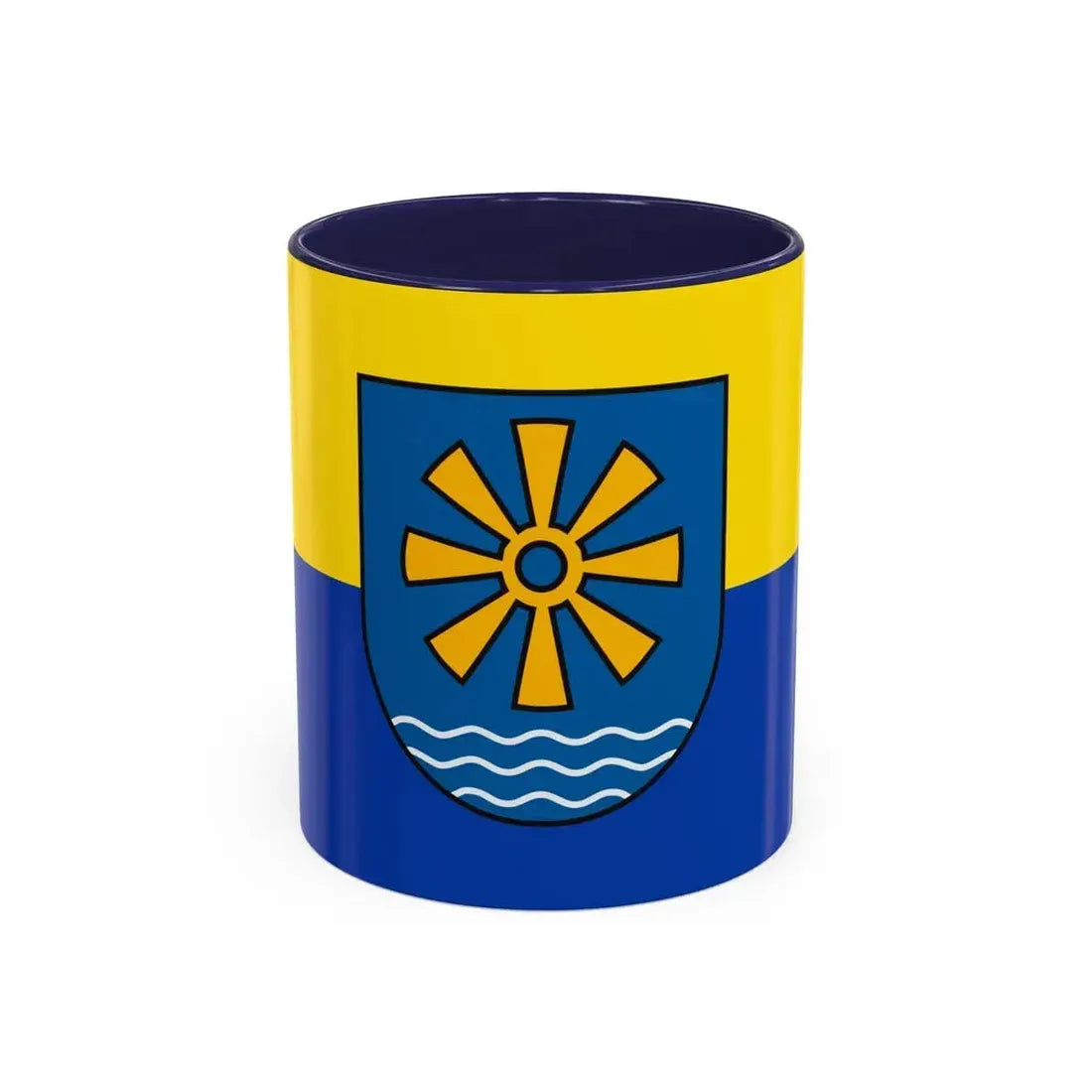 Flag of Bodenseekreis 2 Germany - Accent Coffee Mug 11oz Navy - Go Mug Yourself
