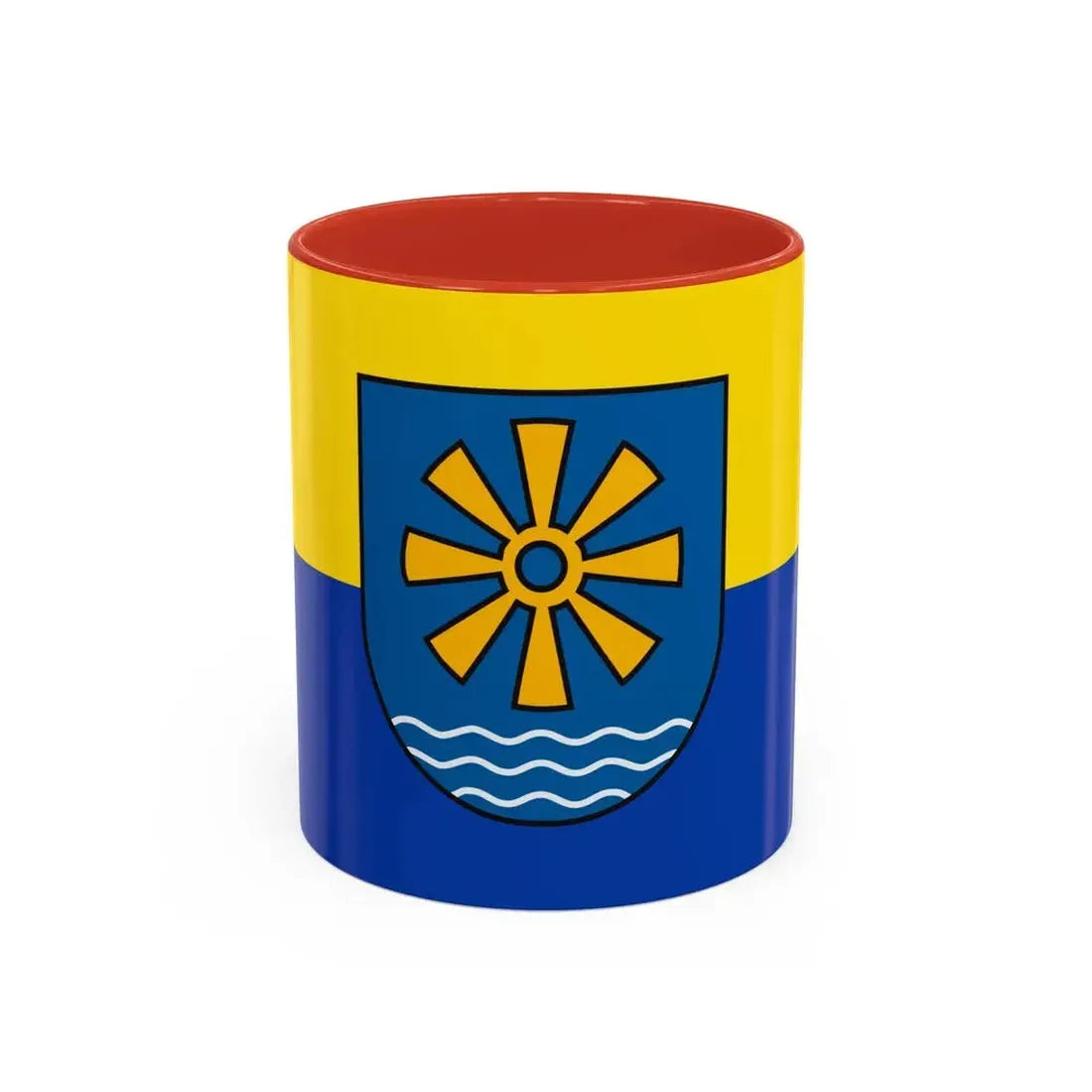 Flag of Bodenseekreis 2 Germany - Accent Coffee Mug 11oz Red - Go Mug Yourself