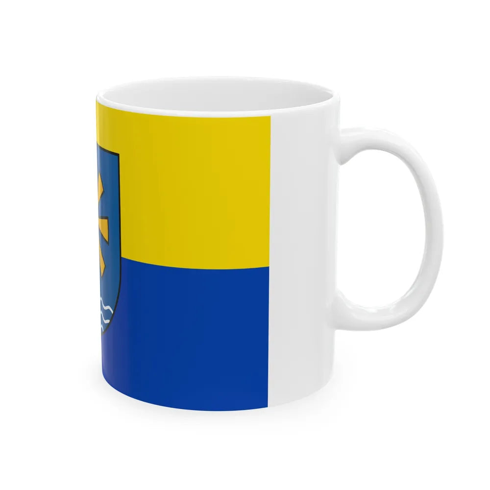 Flag of Bodenseekreis 2 Germany - White Coffee Mug-Go Mug Yourself