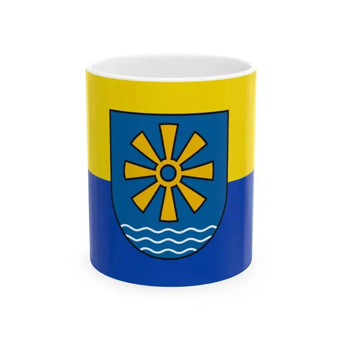 Flag of Bodenseekreis 2 Germany - White Coffee Mug - Go Mug Yourself