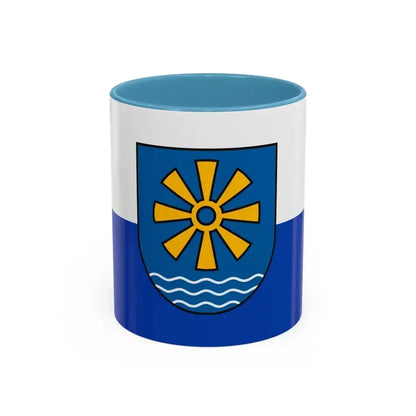 Flag of Bodenseekreis Germany - Accent Coffee Mug 11oz Light Blue - Go Mug Yourself