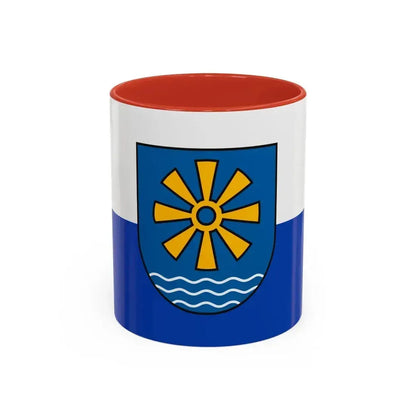 Flag of Bodenseekreis Germany - Accent Coffee Mug 11oz Red - Go Mug Yourself