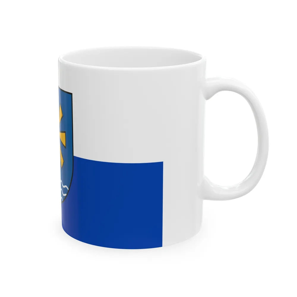 Flag of Bodenseekreis Germany - White Coffee Mug-Go Mug Yourself