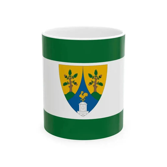 Flag of Bodmer (Hungary) White Coffee Mug 11oz - Go Mug Yourself